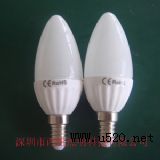 供應(yīng)LED蠟燭 3W蠟燭 陶瓷蠟燭 LED射燈 蠟燭套件(圖)