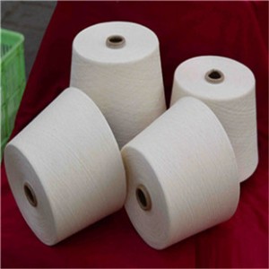 環(huán)錠紡T65/R35滌粘紗 26s滌粘紗環(huán)錠紡