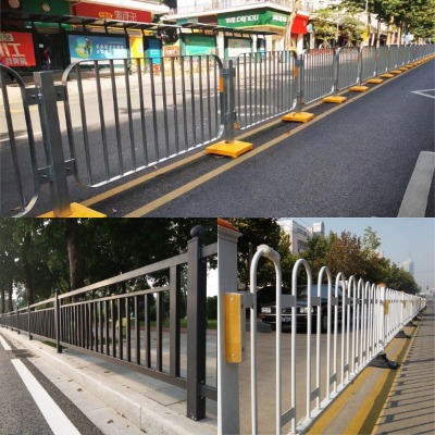 定制交通安全隔離護(hù)欄 人行道路中間分隔欄桿 馬路防撞護(hù)欄廠家